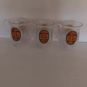 3 Harry Potter Butter Beer Plastic 12 oz  Mug  Cup Wizarding World Collectible